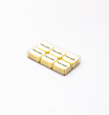 Transparant Box with gold carton - 105 * 58 * 18 mm - 100 pieces