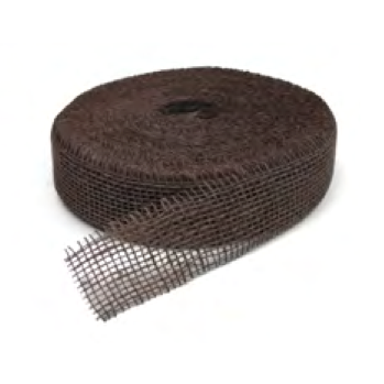 Ruban de jute chocolat - 5 cm - 40 mètres