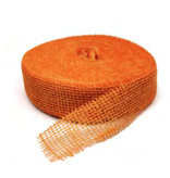 Ruban de jute orange - 5 cm - 40 mètres