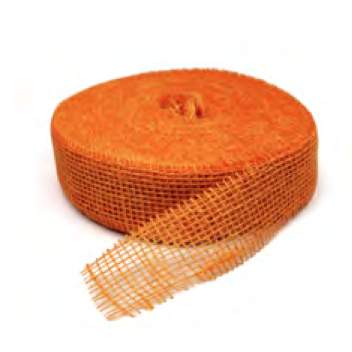 Ruban de jute orange - 5 cm - 40 mètres