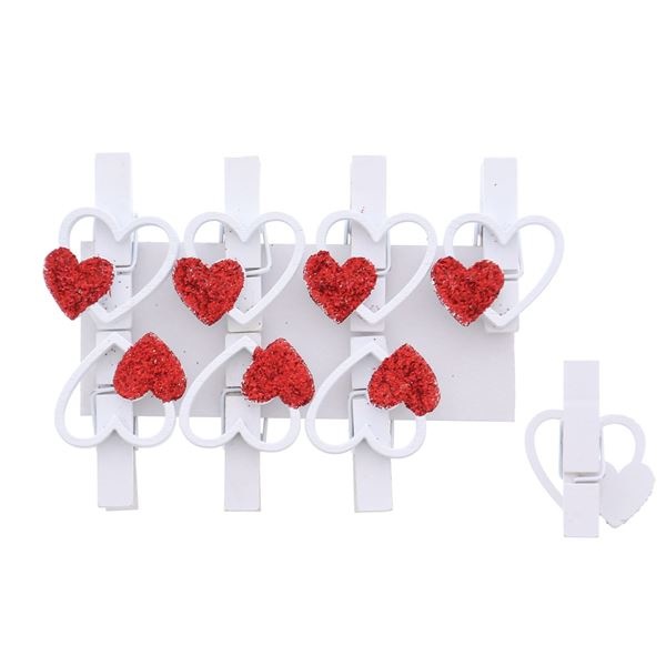 "Love Heart" clip  - 48 pieces