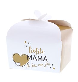 Doos vlindersluiting 500 gr. "Golden Heart" liefste MAMA