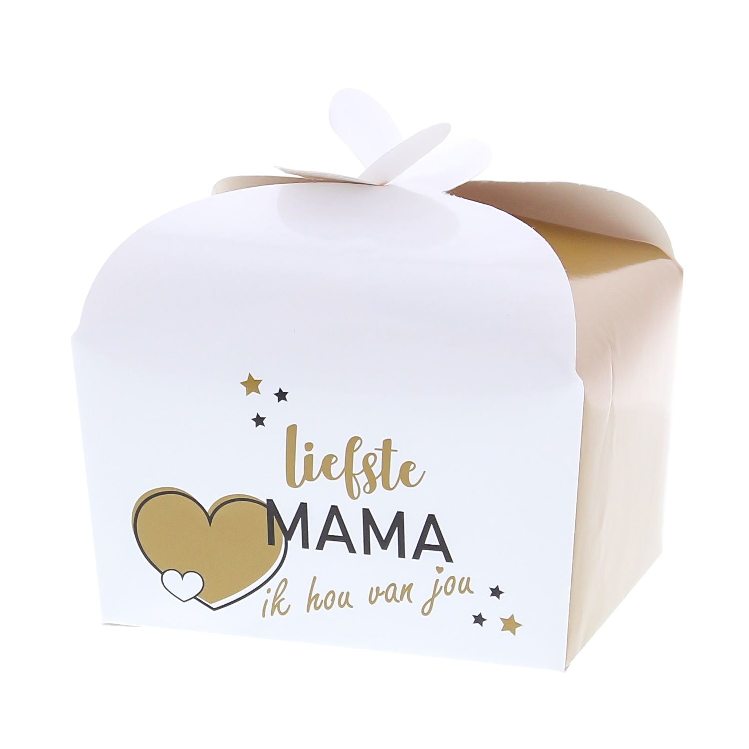 Doos vlindersluiting 500 gr. "Golden Heart" liefste MAMA