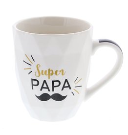 "Super papa" Bigote taza