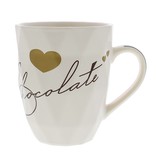 "Hearts" chocolate mug - 85*100mm - 12 pieces