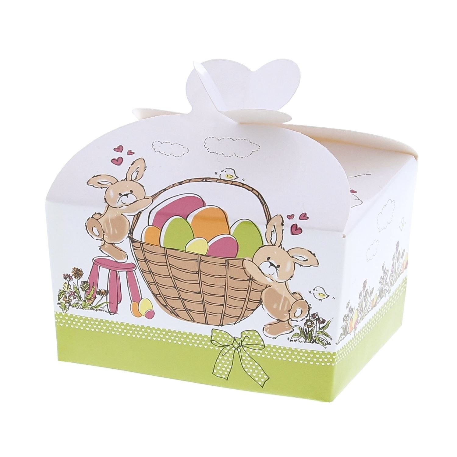 Boîte papillon "Bunny Basket" 500 grammes - 125*100*105mm - 50 pièces