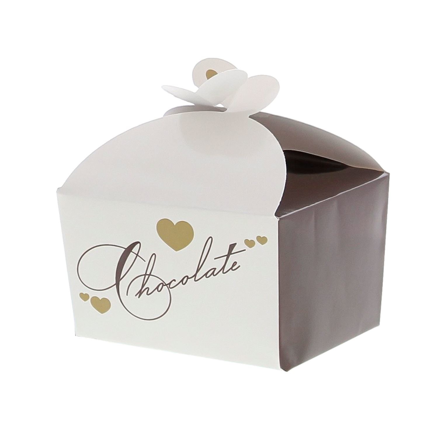 Hearts chocolate Boîte papillon 125-150 gr  60mm*76*48mm