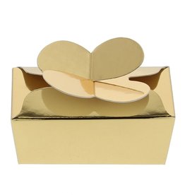 Mini ballotin für 2 Pralinen - gold