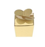 Mini Ballotin pour 1 praline - 30*30*30 mm - 100  mm - or brillant- 100 pièces
