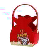 Medium Basket Saint Nicolas & Roetpiet with handle- 220*140*80 mm  - 6 pieces