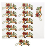 Sticker blinkend " Hello Autumn" tekst - 242*206mm - 5x12=60 stuks