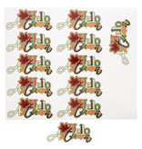 Sticker shiny "Hello Autumn" text - 242*206mm - 5x12=60 pieces
