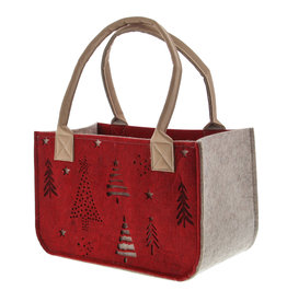 Firry carrying basket bordeaux