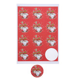 Label Saint-Nicolas & Roetpiet - 6,35 cm - 60 pièces