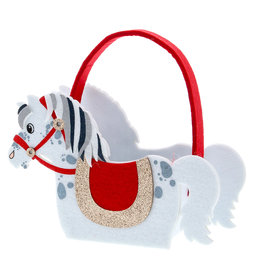Paard "Glitter" mand met hengsel