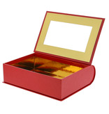 Boekdoos met venster  - 6 stuks