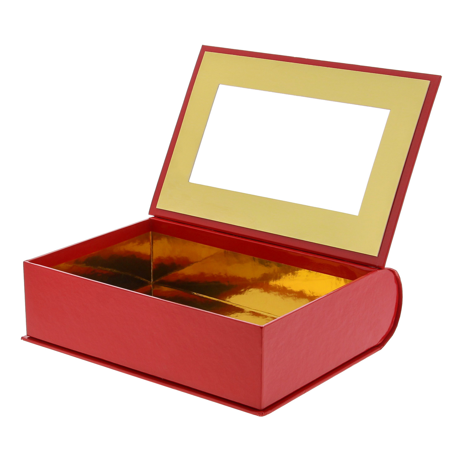 Boekdoos met venster  - 6 stuks