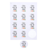 Stickers " liefs van de sint" met wortel groot