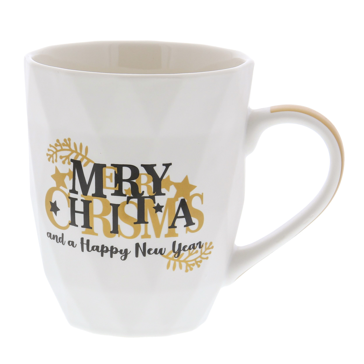 "Wishes" Merry Xmas & Happy New Year Becher - 120*86*103mm - 12 Stück