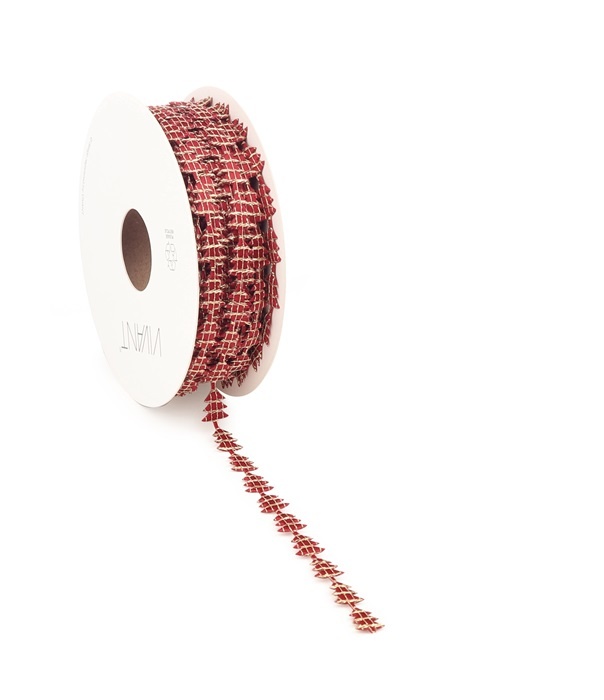 YULE cord Ruban - Rouge- 8mm*15m