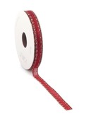 Band "Fringi" Warm Red-  10 mm - 20 meter