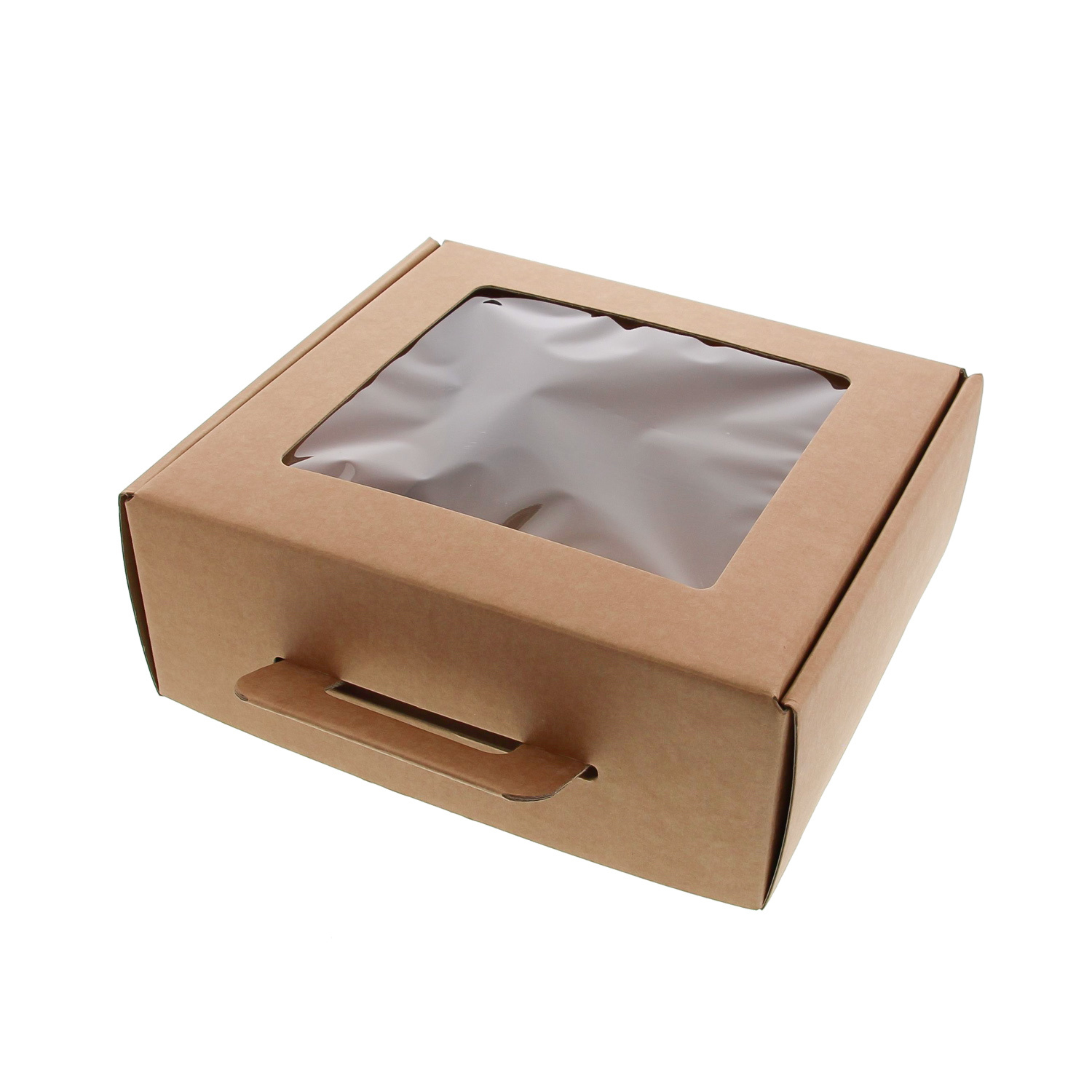 Box mit Fenster Gourmet mit  handhaben Avana Kraft 230*85*245 mm - 30 Stück