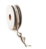Ribbon"Sona"  Gold/ Black -  15 mm - 15 mtr