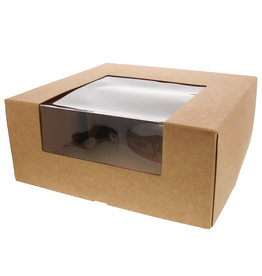 Marmotta box mit Fenster Avana - Kraft