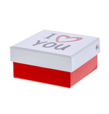 "I Love You" Square box with lid - 105*55*103mm - 10 pieces