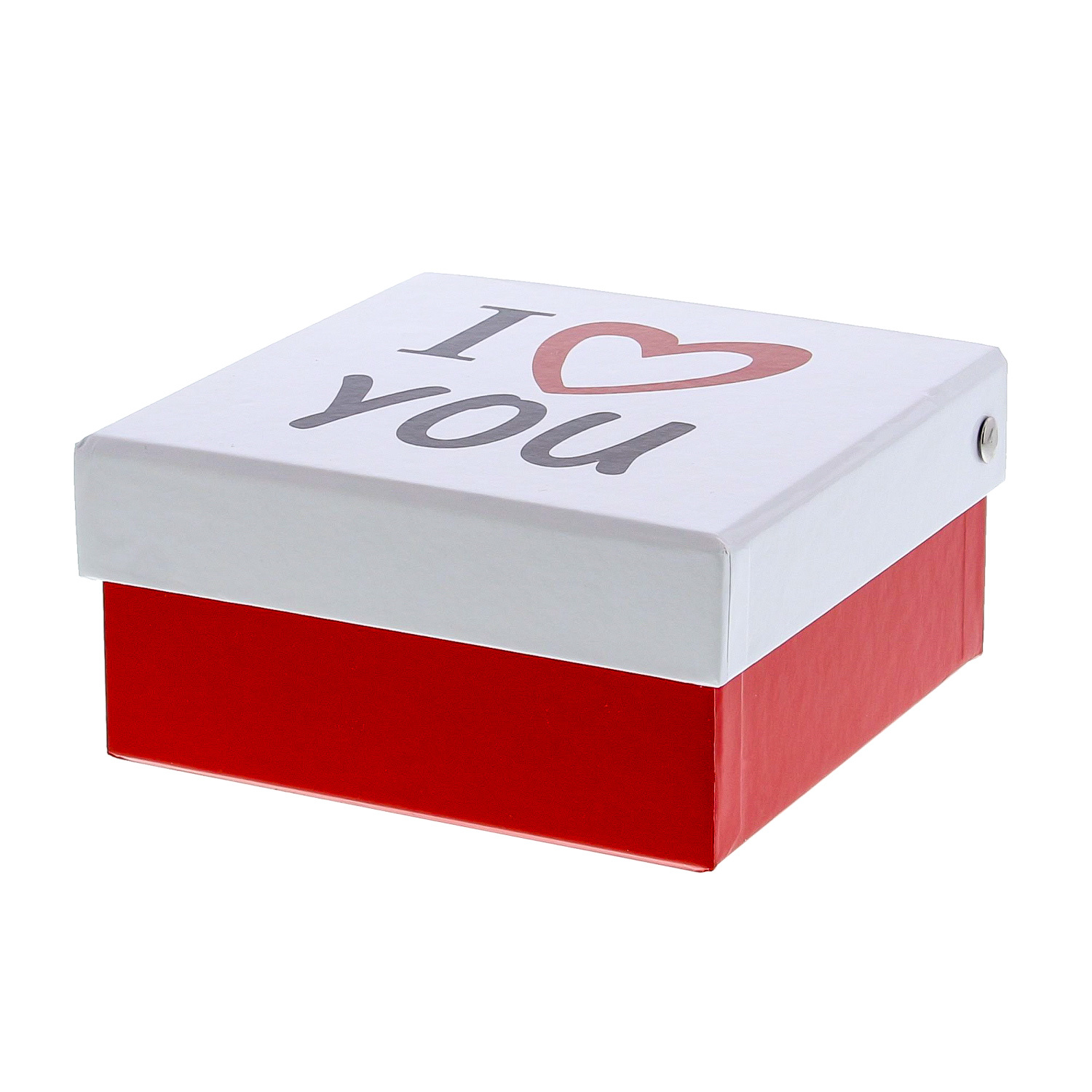 "I Love You" Square box with lid  Medium