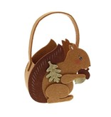 "Pimpy" squirrel basket with ear medium