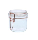 Glass storage jar medium - 85mm x 105mm x 85mm- 6 pieces