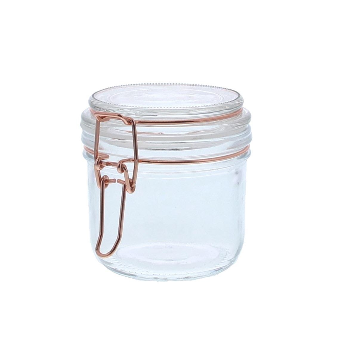 Glass storage jar medium - 85mm x 105mm x 85mm- 6 pieces