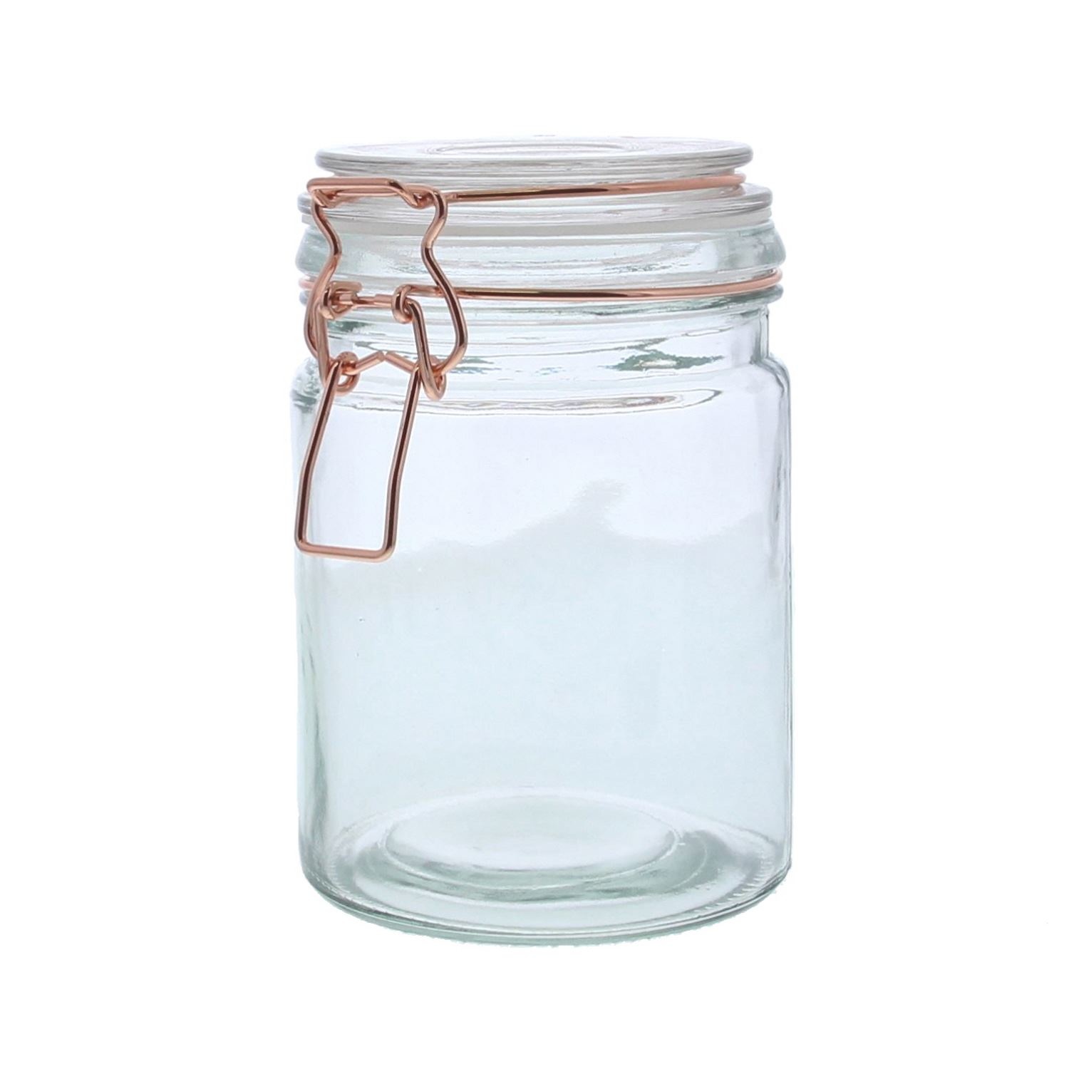 Glass storage jar large - 100mm x 120mm x 140mm- 6 pieces