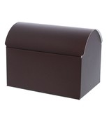 Treasure chest  -  dark brown matte- 250gr. - 25 pieces - 105*70*75mm