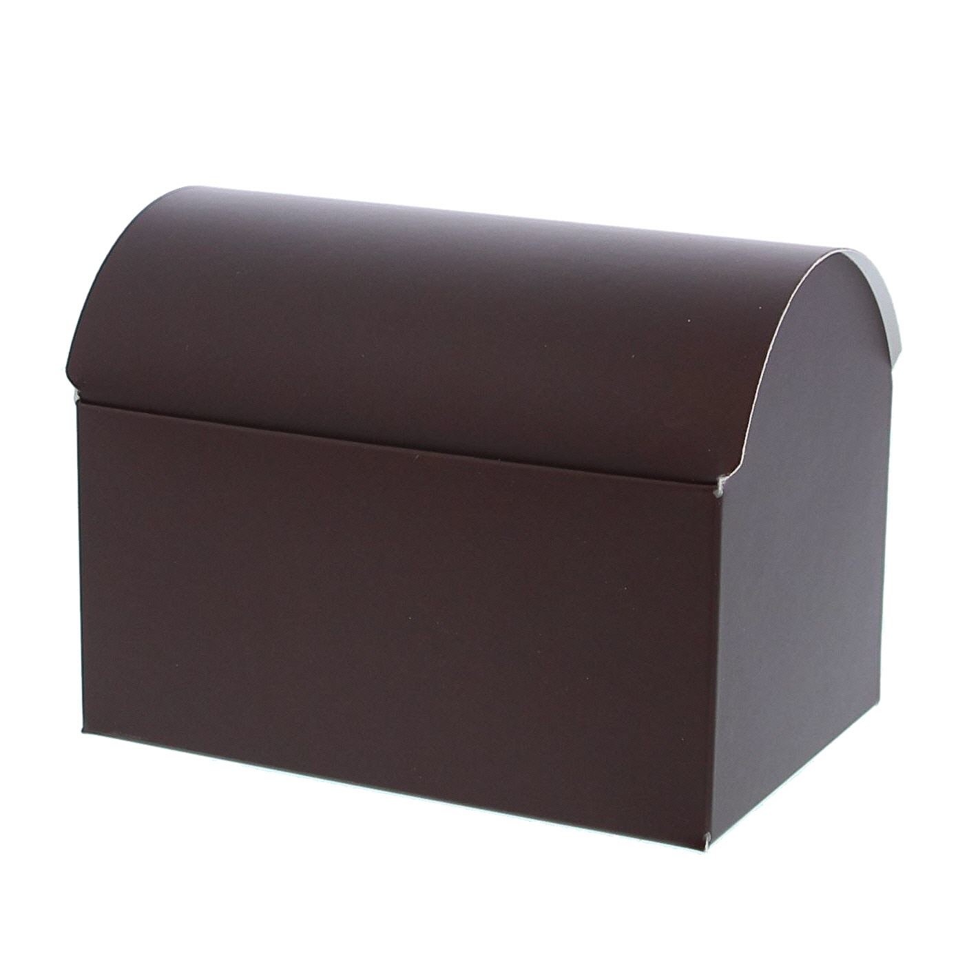 Treasure chest  -  dark brown matte- 250gr. - 25 pieces - 105*70*75mm