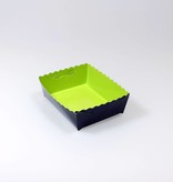 Pastry trays lime/black - 50 pieces