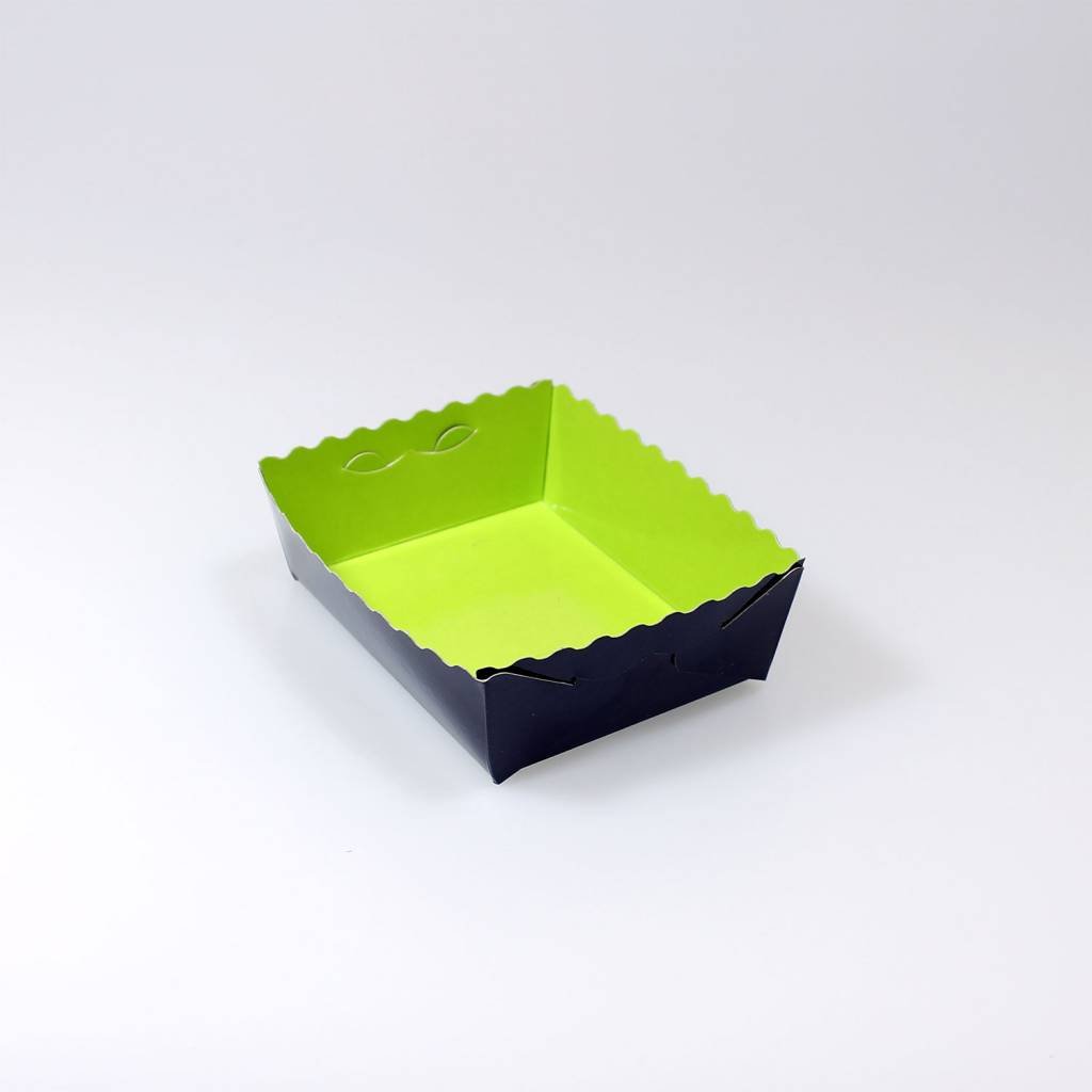 Pastry trays lime/black - 50 pieces