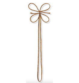 Gold elastic bow - 40 pieces