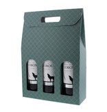 "Matelasse" Boîte pour 3 bouteilles (eucalyptus) - 10 pièces