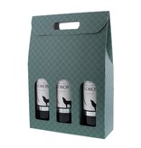 "Matelasse" Box for 3 bottles (eucalyptus) - 10 pieces