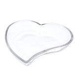 Glass dish heart big - 190*35*190mm - 6 pieces
