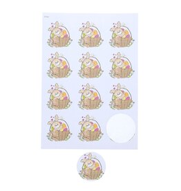 "Bunny Basket" Sticker 6,35 cm