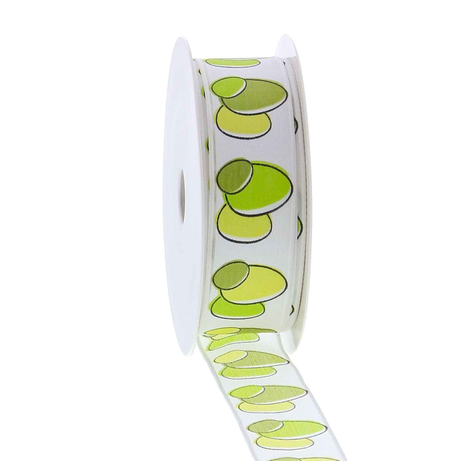 "Bunny Basket" Eier Band mit Draht - Weiß/ grün