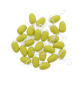 Oeuf citron suspendu en bois