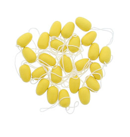 Wooden hanging egg yellow