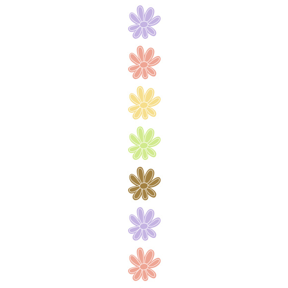 Banner Blume "Pastell" 250mm x 2450mm