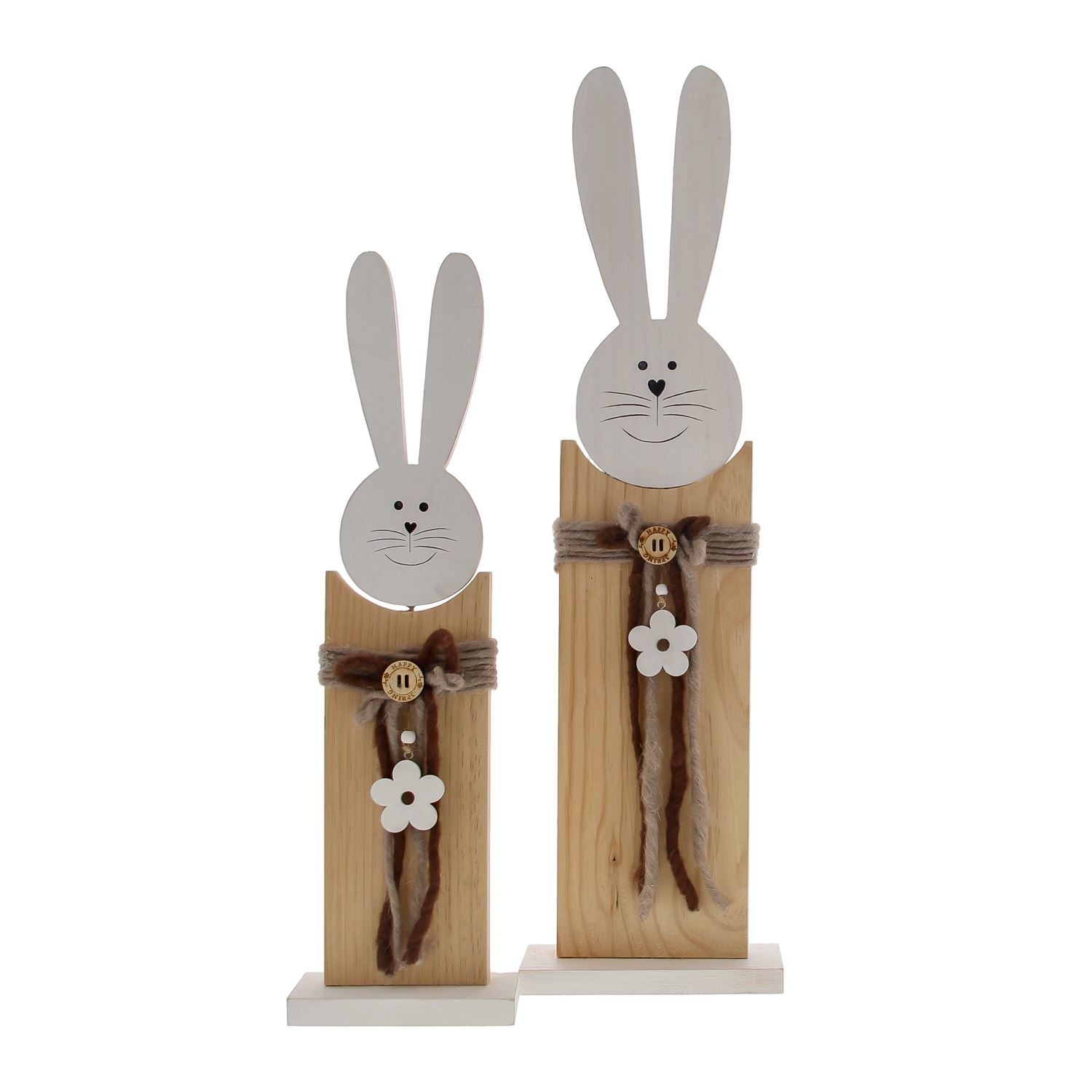 Wooden decoration rabbits "Woody" small and large- 200*80*710 mm