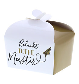 Boîte papillon "Bedankt Toffe meeste" 250 gram