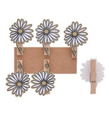 "One line" Flower clip  - 35* 45 mm - 36 pieces